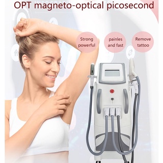 3 in 1 OPT RF Laser Picosecond Freezing Permanent Hair Removal Machine Picosecond Tattoo Remover Laser Hair Removal Tatt