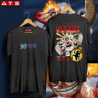 เสื้อยืดสําหรับผู้ชายท็อปส์ซู Unisex One Piece ลูฟี่ออกแบบ Sun God Nika สําหรับผู้ชายผู้หญิงตัว l|T