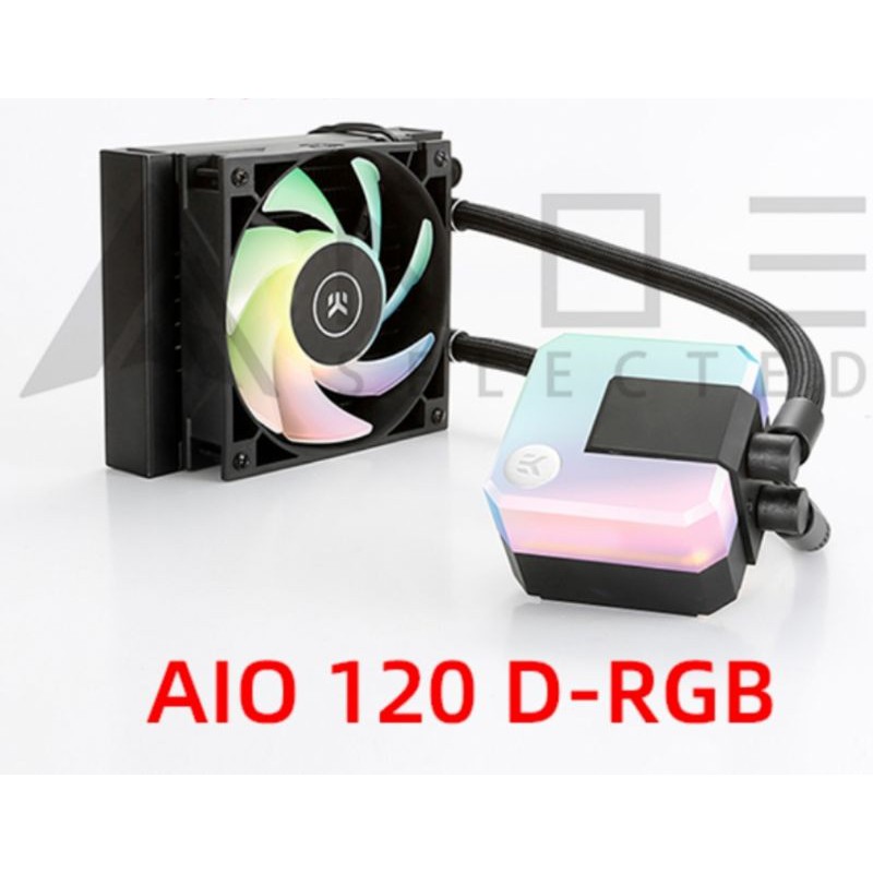 EKWB ชุดน้ำระบบปิด หม้อน้ำ 1ตอน EKWB AIO 120 D-RGB ระบายความร้อนCPU สะดวกสบายไม่ต้องเสียเวลาเปลียนน้