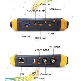 ใหม่อัพเกรด 5นิ้วTFT LCD HD 8MP TVI AHD CVI CVBSความปลอดภัยจอภาพIn Oneกล้องวงจรปิดTesterอินพุตHDMI VGA IV8W