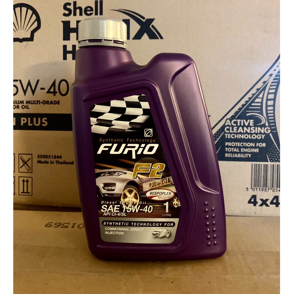 FURIO น้ำมันเครื่องดีเซล กึ่งสังเคราะห์ 15W-40 1 ลิตร (Bangchak บางจาก) ของแท้ 100%