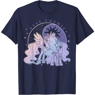 เสื้อยืดผ้าฝ้ายพรีเมี่ยม เสื้อยืด พิมพ์ลาย My Little Ponys Friendship Is Magic Stay Cosmic สําหรับผู้ชาย