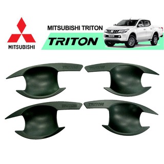 เบ้าประตู/เบ้ากันลอย TRITON 2006-2014 สีดำด้าน