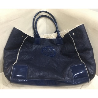 Tory burch bag dark blue patent