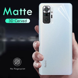 (แบบด้าน) ฟิล์มหลังรอบเครื่องแบบใส Xiaomi Mi 9T 10T 11T 12T 11 Lite Poco F2 Pro F3 F4 M3 M4 X3 X4 X5 Redmi Note 8 9 9S 10 10S 11 11S 12 12S 9A