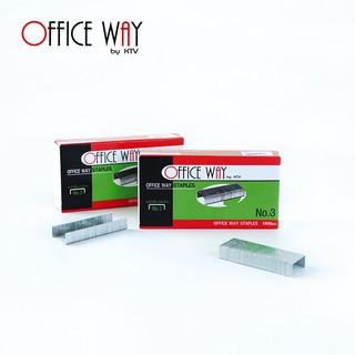 Office Way ลวดเย็บกระดาษ No.3 24/6(จำนวน 2 กล่อง)