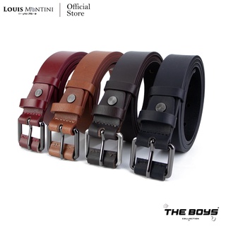 Louis Montini "The Boys" เข็มขัดเด็ก หนังวัวแท้ หนังวัวฟลูเกรน เข็มขัดนักเรียน MGB101