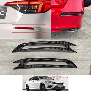 ครอบตัดหมอกหลัง Honda CIVIC FE (2022-ปัจจุบัน) ลายคาร์บอน carbon