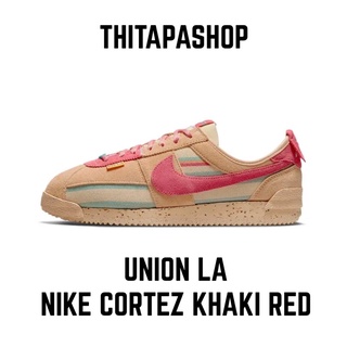 UNION LA X NIKE CORTEZ KHAKI RED