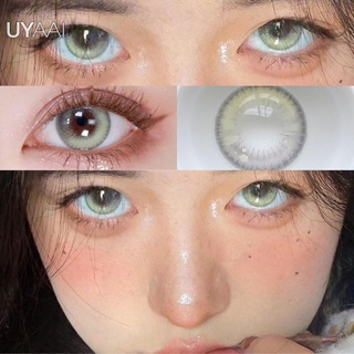 Uyaai Only คอนแทคเลนส์สีน้ําตาลลายการ์ตูนอะนิเมะ 1 ชิ้น -0.75-8.00