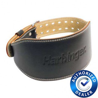 Harbinger | เข็มขัดฟิตเนส 6" Padded Leather Belt