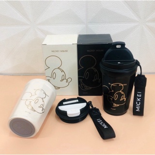 พร้อมส่ง แก้วกาแฟ Mickey Mouse เเก้วเก็บความเย็นมาใหม่ สลักงาน304 สเเตนเลส