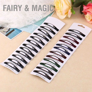 Fairy &amp; Magic กิ๊บติดผม 2 นิ้วสําหรับเด็กผู้หญิง 12 ชิ้น