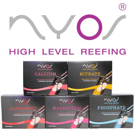 Nyos Test Kit kH/Mg/Ca/Po4/No3 สําหรับถัง Reef/Marine Aquarium