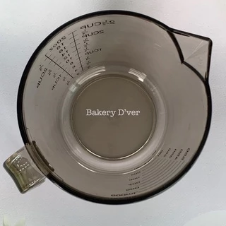 Bakery D'VER ❤️ ถ้วยตวงพลาสติกหนาพิเศษ มาตรฐานส่งออก USA 300ml. 600ml. 1000ml ถ้วยตวงของเหลว ถ้วยตวงมีหูจับ