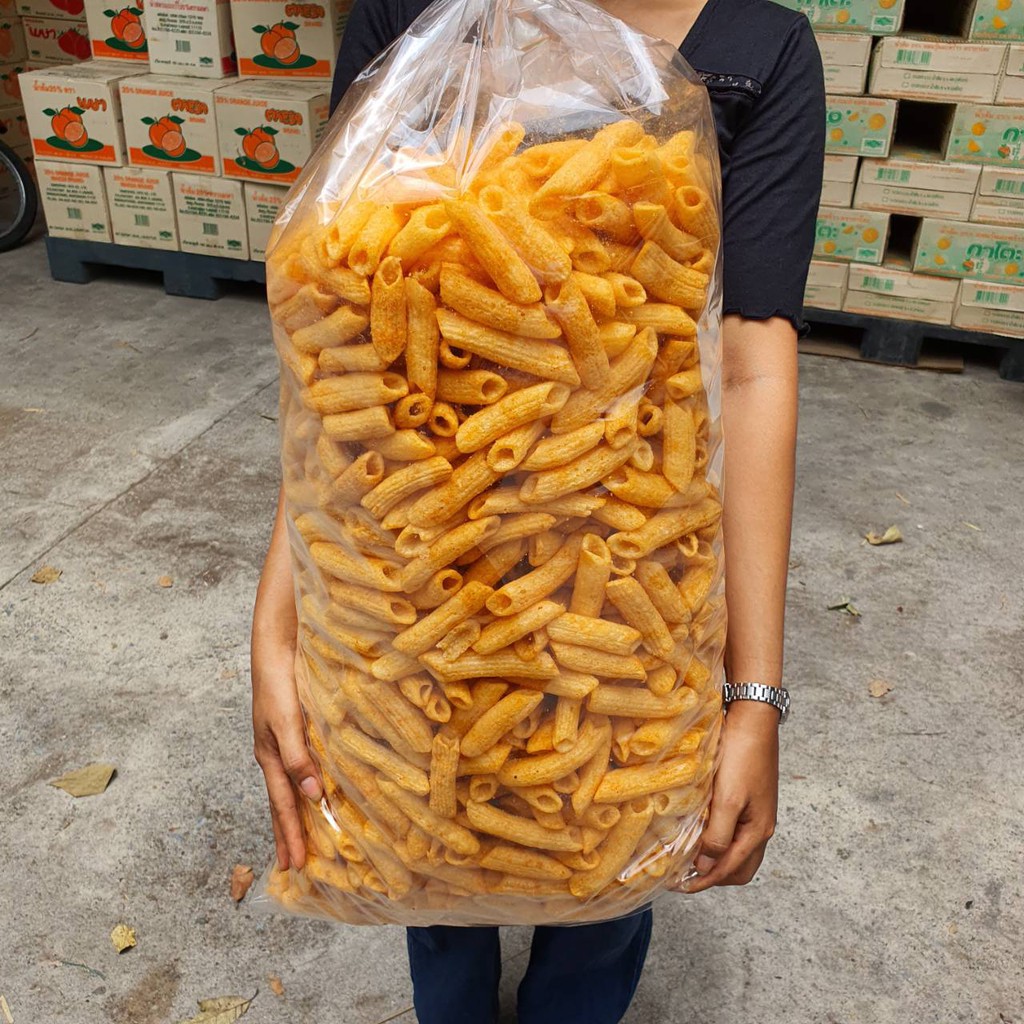 ข้าวเกรียบกุ้ง รส ปาปริก้า ถุงใหญ่ 2200 กรัม ถุงใหญ่ ขายส่ง ของใหม่ ข้าวเกรียบกุ้งจัดงานเลี้ยง