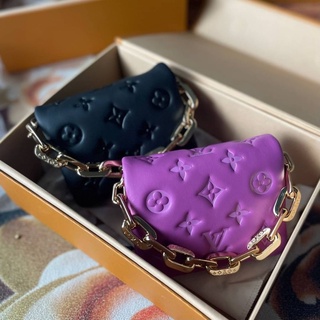 LOUIS VUITTON COUSSIN MINI (Vip) กระเป๋าคลัทช์ ทรงมินิคล้องมือ พร้อมสายสะพายเส้นยาว