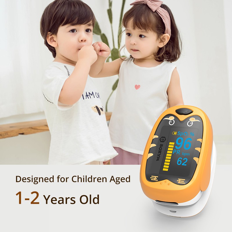 ∏♘BOXYM Rechargeable Baby Finger Clip Pulse Oximeter OLED SpO2 PR ...