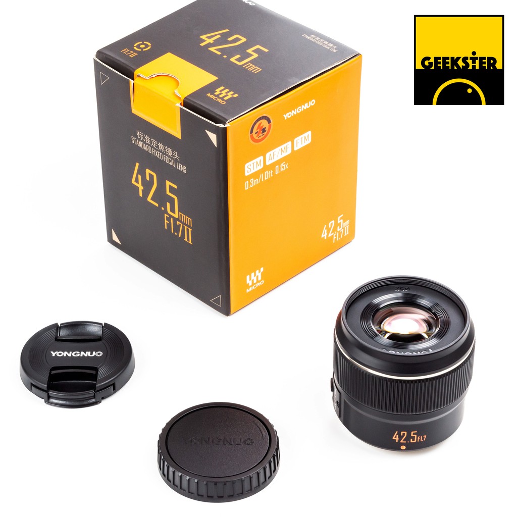 📷 เลนส์ ออโต้โฟกัส ⚡️YN 42.5mm f1.7 ของแท้ รุ่น2 ( Yongnuo YN 42.5 f 1.7 STM MK2 )