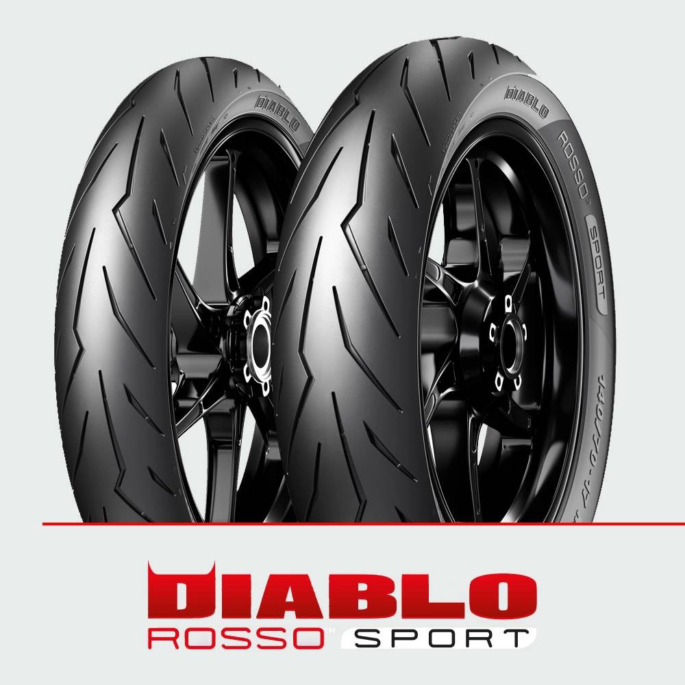 Pirelli  DIABLO™ ROSSO SPORT ยางรถจักรยานยนต์ สำหรับรถ 400 ซีซี