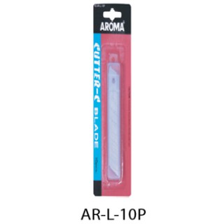 ใบมีดคัตเตอร์ อโรม่า NO.AR-L-10P ขนาด 18 มม.