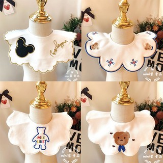 ผ้ากันเปือน ผ้ากันนํ้าลาย หลากสี หลายลายแบบให้เล็อก