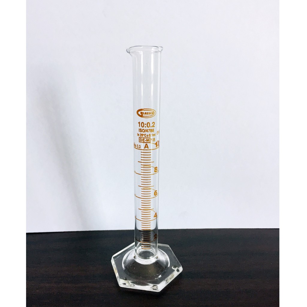 กระบอกตวงแก้ว (Cylinder glass) 10ml, 25ml, 50ml, 100ml, 250ml