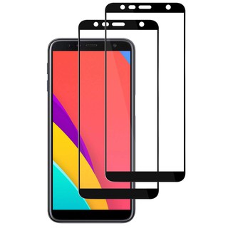 2 PCS ฟิล์มกระจกนิรภัย เต็มจอ Galaxy J6 Plus อุปกรณ์กันรอยหน้าจอ Galaxy J6+ J6Plus J6+ J6 + J 6 Plus กระจก กระจกนิรภัย