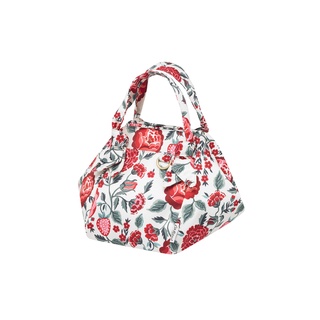 Cath Kidston Recycled Satin Grab Bucket Bag Strawberry Garden  Cream/Pink