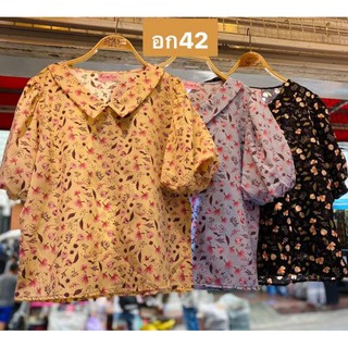 เสื้อสาวอก42"ผ้าชีฟองเนื้อหนาใส่สบายไม่ร้อน