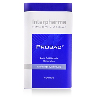 Interpharma ProBAC 7 ขนาด 30 ซอง (1กล่อง) ซินไบโอติก ดูแลสร้างสมดุลให้ระบบขับถ่าย