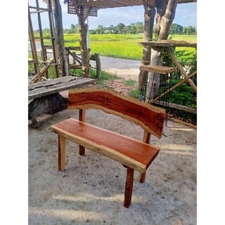 ส่งฟรี ม้านั่งไม้ประดู่ ม้านั่งสนาม ม้านั่งยาวมีพนักพิง ม้านั่งในสวน ม้านั่งประดู่ทำจากไม้ประดู่แท้ 100%