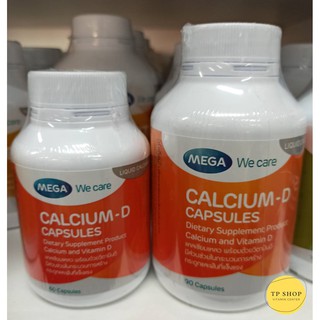 ( ราคาถูก ) Mega  Calcium + vitamin D  แคลเซียมผสมวิตามินดี 60/90 เม็ด ♥