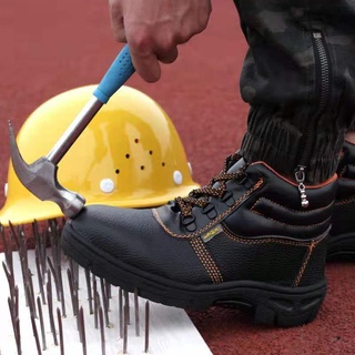 หนังแท้ %ทน เท่ คุ้ม! รองเท้าเซฟตี้ หัวเหล็ก safety shoes leather ใส่ทำงาน ใส่เที่ยว ช่าง วิศวะ เชฟ หนังแท้หัวเหล็ก