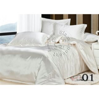 ปลอกผ้านวมซาติน 90"x100" (DC901 สี White )