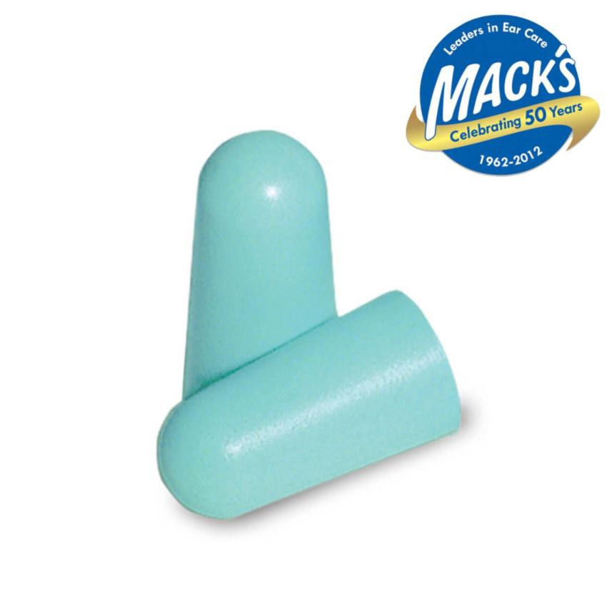 ปลั๊กอุดหู โฟมอุดหู  EAR PLUG mack's  5 คู่ 【มี 2 สีให้เลือก】กันเสียงดังได้ถึง 32 เดซิเบล ปลั๊กอุดหูกันเสียง
