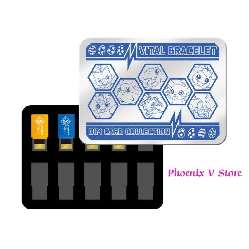 🔥Ready Stock🔥Digimon Vital Bracelet DIM Card Box / DIM Card Storage Box / 数码暴龙手环 Dim卡收纳盒 DIM卡盒  / VB
