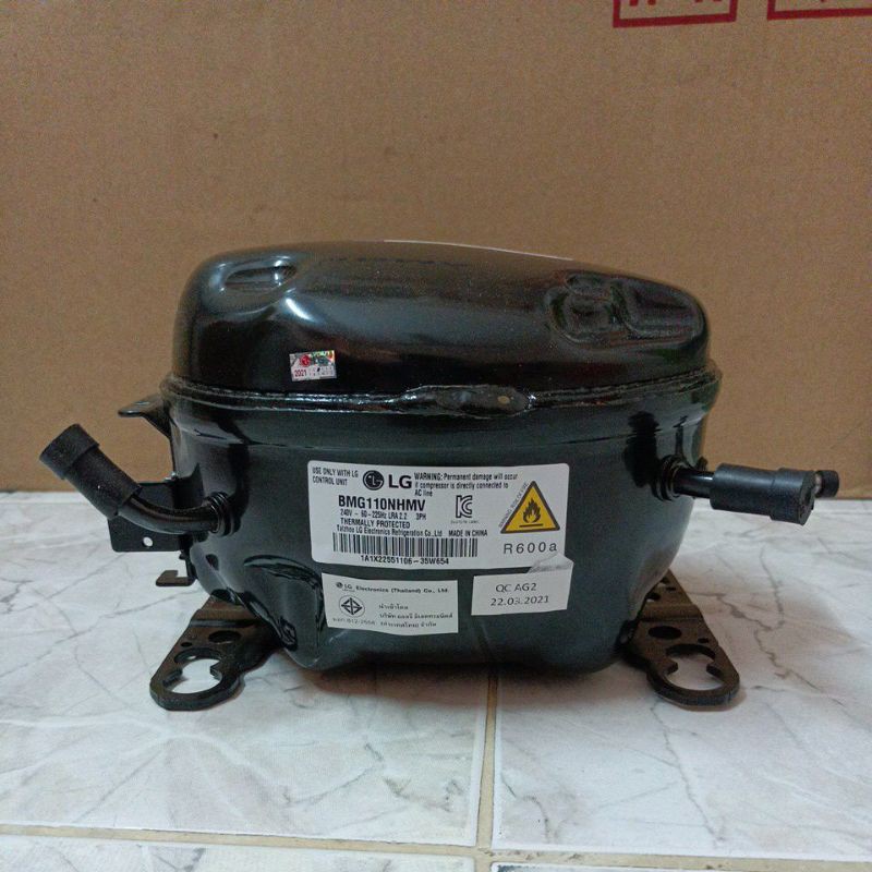 900067 คอม LG แอลจี พาร์ท BMG110NHMV น้ำยา R600a
