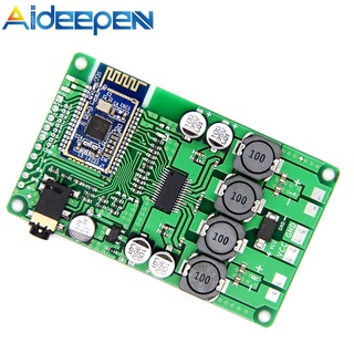 Aideepen โมดูลบอร์ดขยายเสียงบลูทูธ 5.0 2*15W 10W รองรับ AUX อินพุตเสียง พอร์ตอนุกรม คําสั่ง เพื่อเปลี่ยนชื่อ และรหัสผ่าน