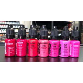 สีสักRADIANT Colors  INK 0.5oz PINK(15 ml.) (ครึ่ง ออนซ์ )สีสักแท้นำเข้าจาก USA