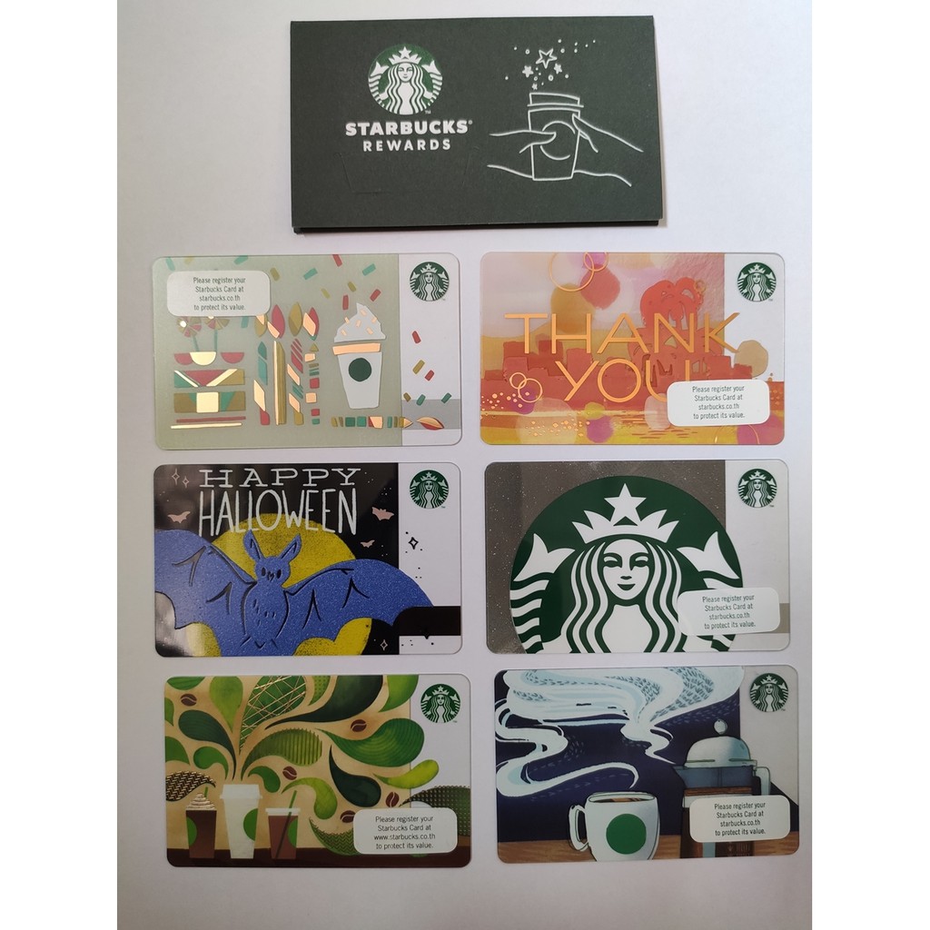 บัตร Starbucks Card มีเงินในบัตร 100 บาท