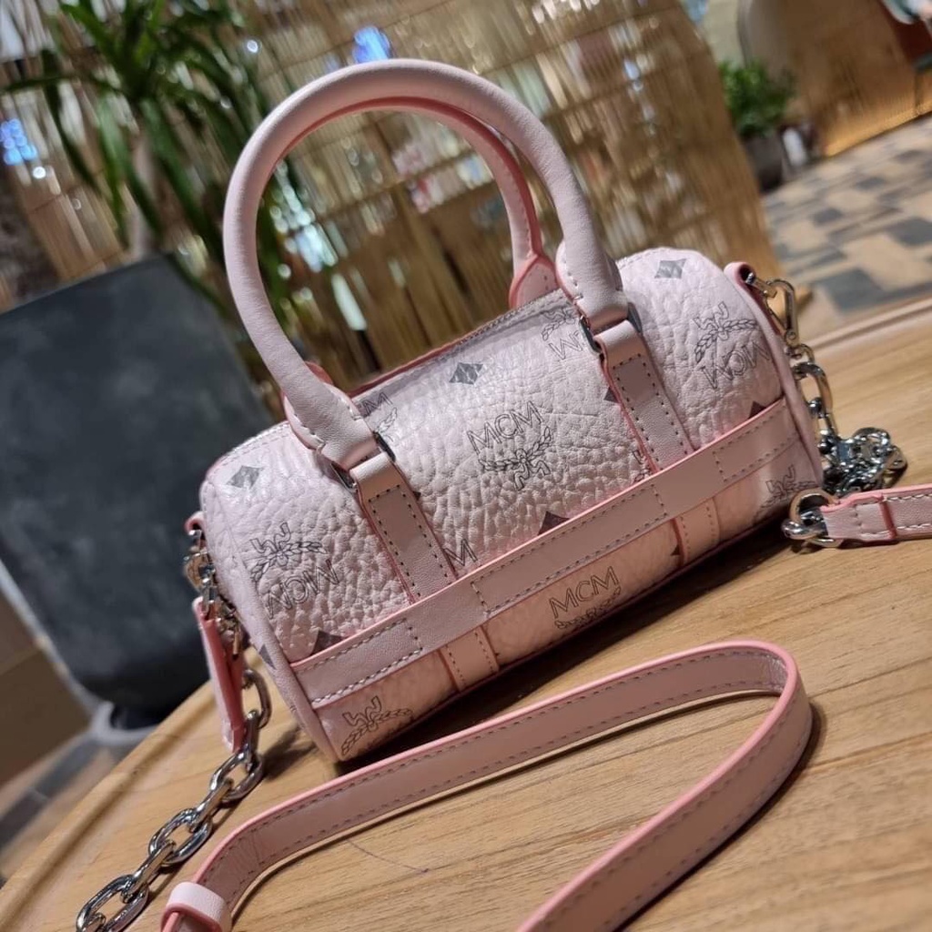 กระเป๋า MCM DELMY MINI BOSTON BAG IN VISETOS