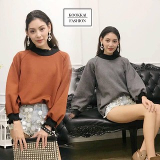 รุ่นเสื้อแขนบอลลูนคอตตอนยืดผสมไหมญี่ปุ่น (โค้ดช้อปฟรี 130 บาท)