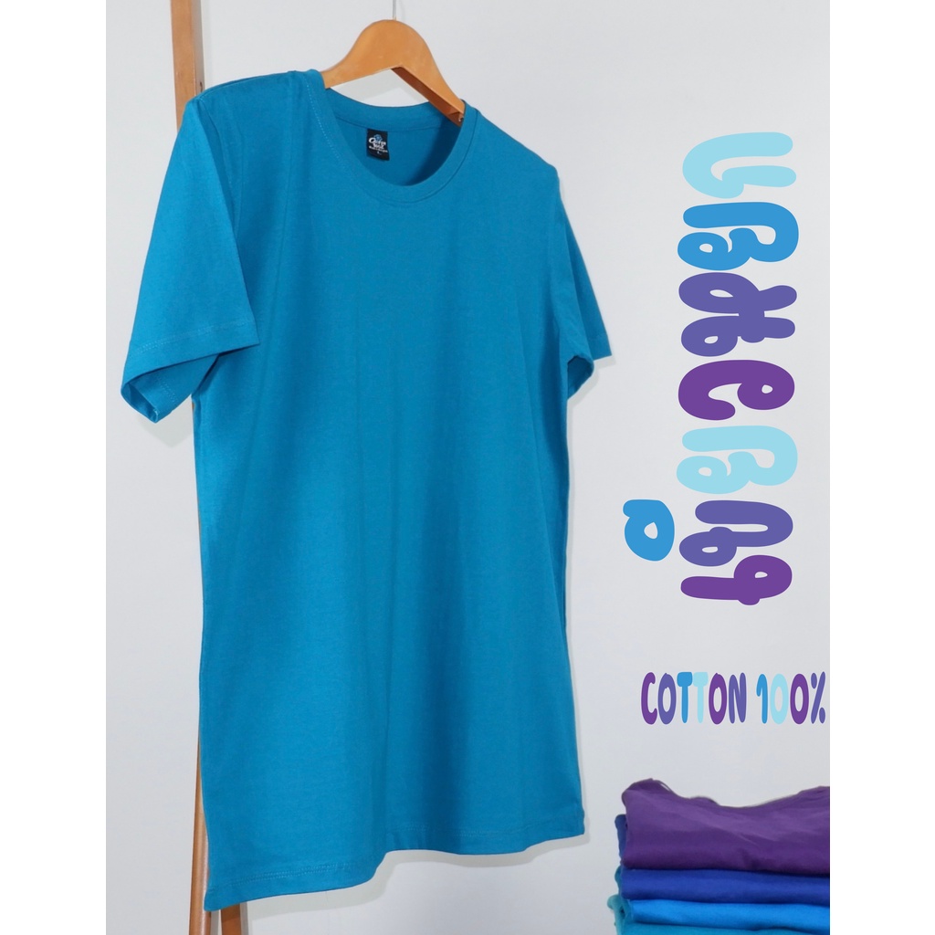 เสื้อยืด (ออกใบกำกับภาษีได้) สีเขียวหยก คอกลม  คอวี  (พร้อมส่ง สินค้าผลิตในไทย)