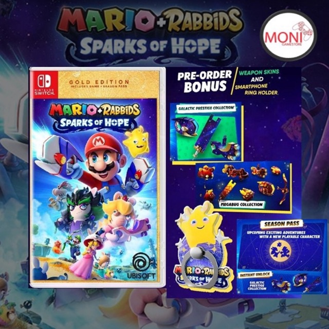 (วางจำหน่าย 20 Oct 22) (Pre Order) Mario Rabbids Sparks off Hope Gold ...