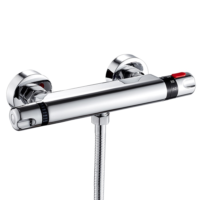 Bath Shower Faucet Thermostatic Faucets Dual Handle Bath Shower Faucet