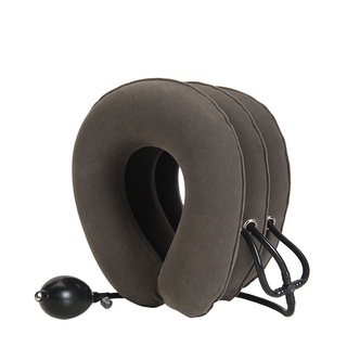 【บลูไดมอนด์】Neck Pillow Home Office Travel Pillow 3-layered Air Inflatable Vertebra Auxiliary Tools Neck Support Assista