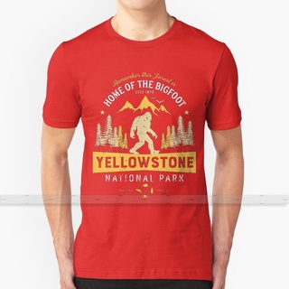 เสื้อยืดผ้าฝ้ายพรีเมี่ยม เสื้อยืด ผ้าฝ้าย พิมพ์ลาย Yellowstone National Park สไตล์วินเทจ แฟชั่นฤดูร้อน สําหรับผู้ชาย ไซซ