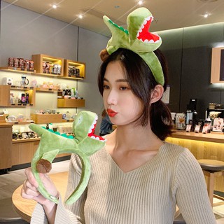 🦖 พร้อมส่ง 🦖ที่คาดผมไดโนเสาร์สีเขียว