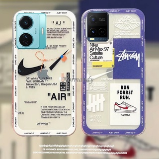 เคส 2022 New Handphone Case VIVO T1 T1x Y01 Y33T Y21T 4G 5G Creativity Transparent Casing Fashion Illustration Pattern Silicagel TPU Soft Case Shockproof Back Cover VivoT1 X Y01 เคสโทรศัพท์